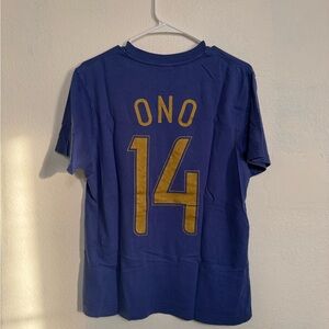 Nike Blue and Gold Soccer Jersey